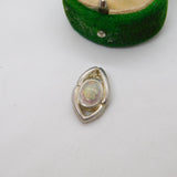 Sterling Silver Opal Drop Charm Pendant Vintage c1970