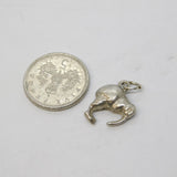 Sterling Silver Kiwi Bird Charm Pendant Vintage c1970