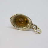 Sterling Silver Police Helmet Charm Pendant Vintage c1970