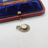 Sterling Silver Boater Hat Charm Pendant Vintage c1970