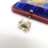 Sterling Silver Donkey Charm Pendant Vintage c1970
