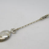 Italian 800 Grade Silver Roman Statue Terminal Souvenir Spoon Vintage c1970