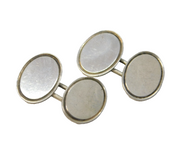 Victorian Sterling Silver Pair of Gents Cufflinks Antique 1887 Chester
