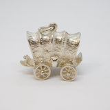 Sterling Silver Wagon Cart Charm Pendant Vintage c1970