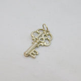Sterling Silver 18th Birthday Key Charm Pendant Vintage c1970