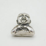 Edwardian Sterling Silver Advertising Baby Milk Charm Pendant Antique c1910s
