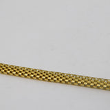 Gold on Sterling Silver Honeycomb Link Chain Necklace Vintage c1990s