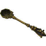 19th Century Indian Bronze God Terminal Spice or Tea Spoon Antique c1880