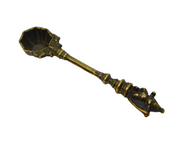 19th Century Indian Bronze God Terminal Spice or Tea Spoon Antique c1880