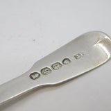William IV Sterling Silver Floral Pattern Tea Caddy Spoon Antique 1831 London