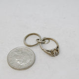Sterling Silver Wedding & Engagement Ring Charm Pendant Vintage c1970