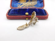 Sterling Silver Lady that Lives in a Shoe Charm Pendant Vintage c1970