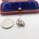 Sterling Silver Taurus or Bull Head Charm Pendant Vintage c1970