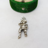 Sterling Silver Court Jester Charm Pendant Vintage c1970