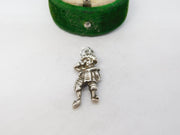 Sterling Silver Court Jester Charm Pendant Vintage c1970
