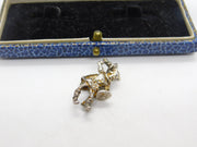 Sterling Silver Nordic Viking Warrior Charm Pendant Vintage c1970