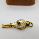Victorian Rolled Gold Fire Bellows Watch Key Fob Pendant Antique c1880
