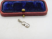 Sterling Silver Little Guitar Charm Pendant Vintage c1970