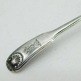 George III Sterling Silver Crested Mustard Spoon Antique 1797 Birmingham