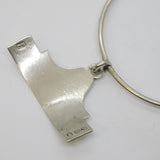George III Sterling Silver Madeira Bottle Neck Collar Antique 1805 London