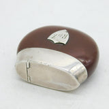 19th Century Australian Sterling Silver Mounted Nut Vesta Case Antique 1880s