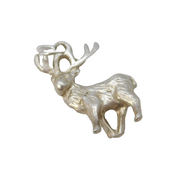 Sterling Silver Monarch of the Glen Stag Charm Pendant Vintage c1970