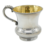 George III Old Sheffield Silver Plated Heraldic Christening Mug Antique c1800