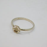 Sterling Silver Daisy Flower Dress Band Ring Vintage c1970 Size N