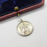 Sterling Silver St Christopher Travel Charm Pendant Vintage c1970