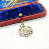 White Metal St Catherines Lowton School Charm Pendant Vintage c1970