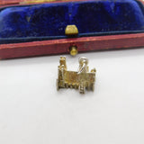 Sterling Silver Westminster Abbey London Charm Pendant Vintage c1970