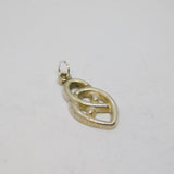 Sterling Silver Celtic Style Charm Pendant Vintage c1970