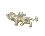 Sterling Silver Lion Charm Pendant Vintage c1970