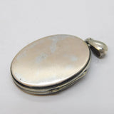 Victorian Aesthetic Movement Silver Plated Swallow Sweetheart Locket Antique