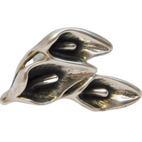 Sterling Silver Large Floral Statement Spray Ring Vintage c1990