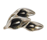 Sterling Silver Large Floral Statement Spray Ring Vintage c1990