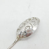George II Sterling Silver Floral Pierced Mote Spoon Antique c1750s