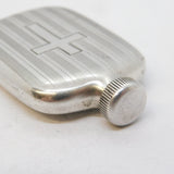 20th Century Sterling Silver Travelling Holy Oil Flask Antique c1930s