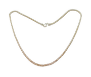 Sterling Silver Popcorn Chain Necklace Contemporary c2000's