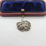 Sterling Silver Theatrical Muse Mask Charm Pendant Vintage c1970