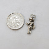 Sterling Silver Mexican Guitar Player Charm Pendant Vintage c1970s