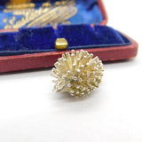 Sterling Silver Prickly Hedgehog Charm Pendant Vintage c1970