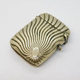 Victorian Silver Plated Swirl Pattern Vesta Case Antique c1880s
