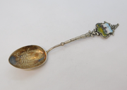 Edwardian Sterling Silver & Enamel 'Illawalla' Souvenir Spoon Antique 1907