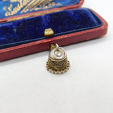 Sterling Silver Little Churchbell Charm Pendant Vintage c1970