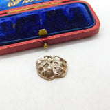 Sterling Silver Theatrical Muse Masks Charm Pendant Vintage c1970