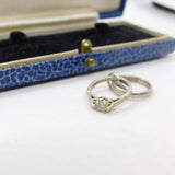 Sterling Silver Wedding & Engagement Ring Charm Pendant Vintage c1970