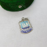 Sterling Silver Enamel Weymouth Charm Pendant Vintage c1970