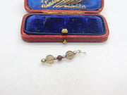 Sterling Silver and Coloured Beads Charm Pendant Vintage c1970