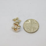 Sterling Silver Bear With Honey Pot Charm Pendant Vintage c1970